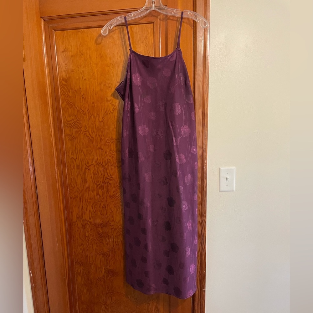 Purple slip dress